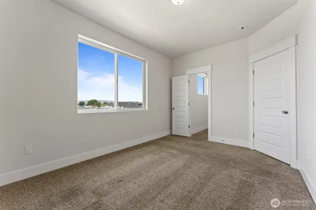 2nd bedroom facing the street