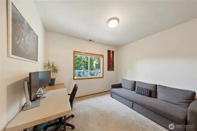 Bedroom #3 is being used as an office with a sleeper sofa.  Perfect work/guest room.