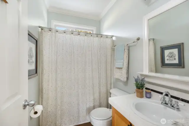 Full bath downstairs.