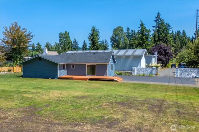 Plenty of room to build a detached garage.