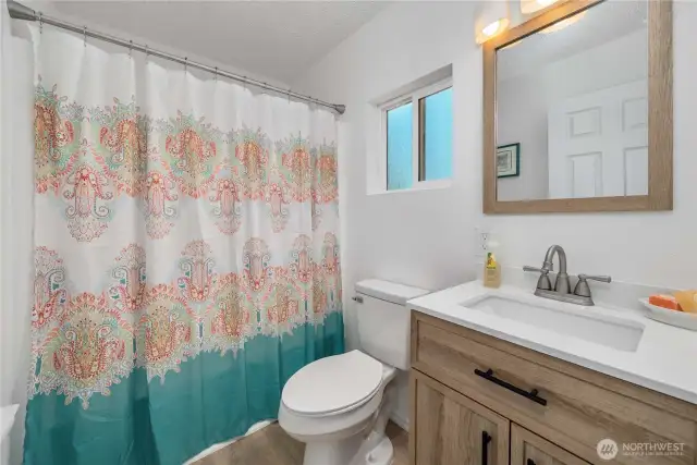 Main hall bath.