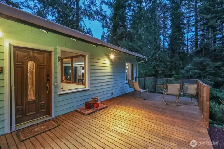 Views of Bingham creek from your private deck.