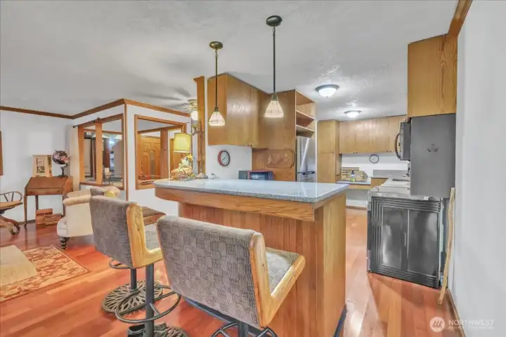 Breakfast bar.