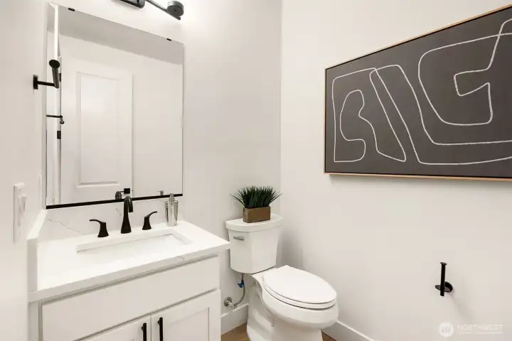 Stylish powder room