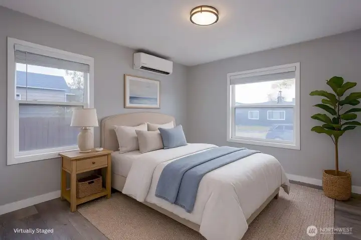 Upstairs Bedroom Virtually Staged