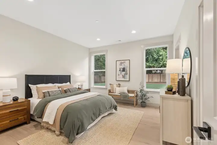 Main Floor Junior Suite with Walk In Closet and 3/4 Bathroom