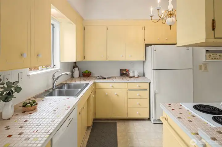 Kitchen Overlooking Backyard