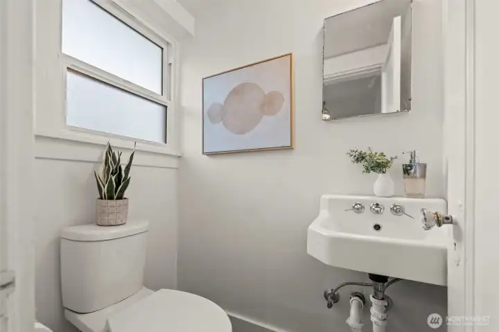 Main floor half bath