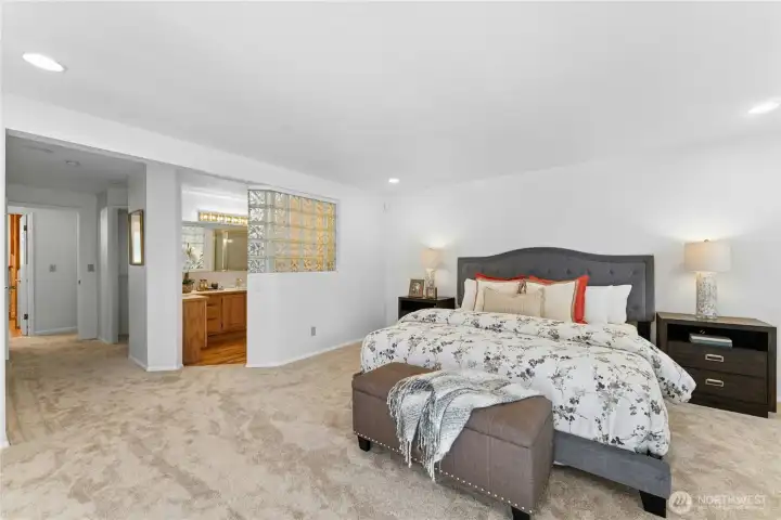 Spacious Primary Bedroom Big Enough to Handle Any King Bed