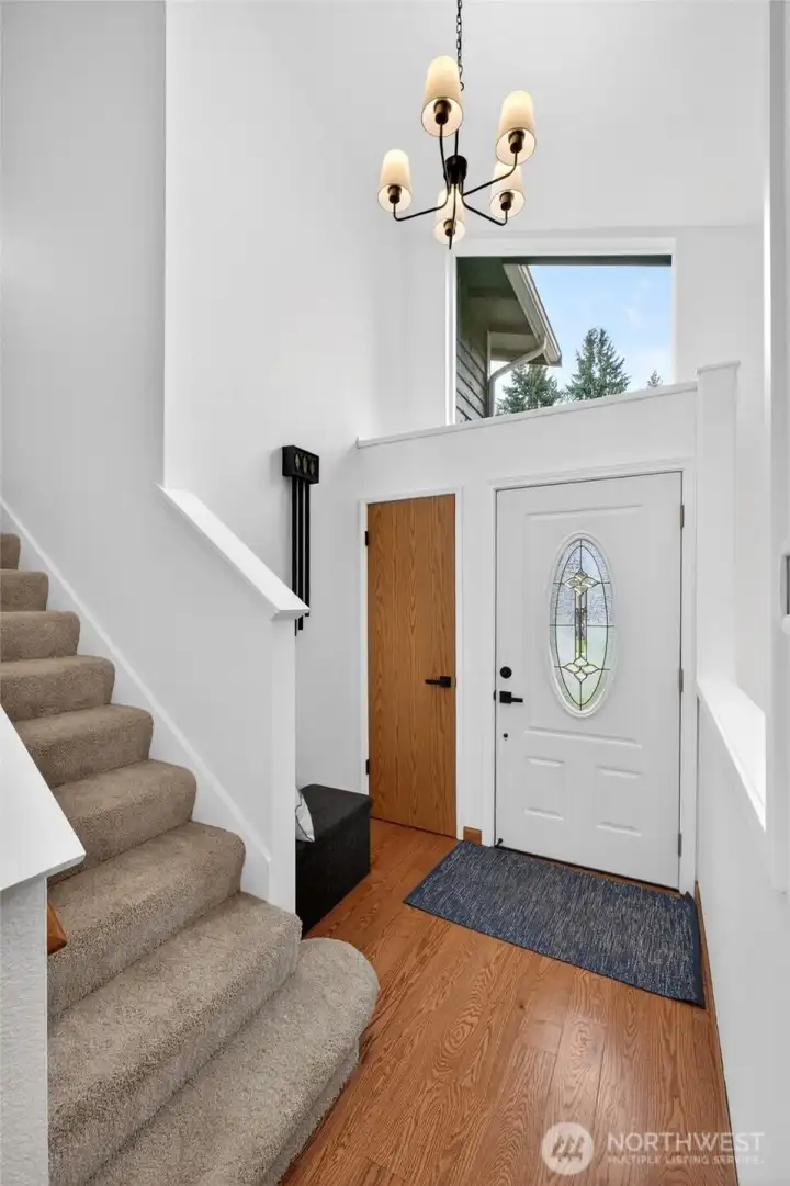 Entry with coat closet