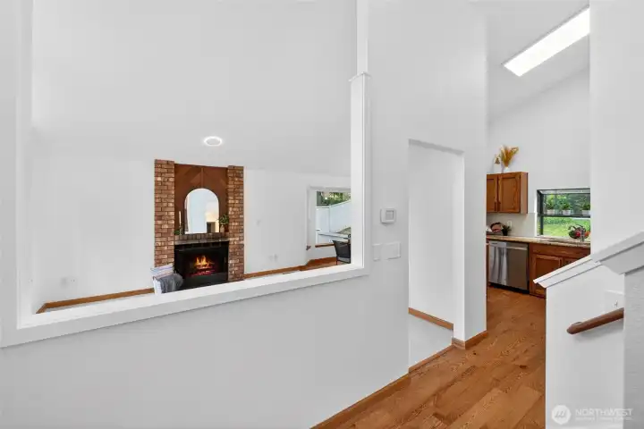 Entry open to living room