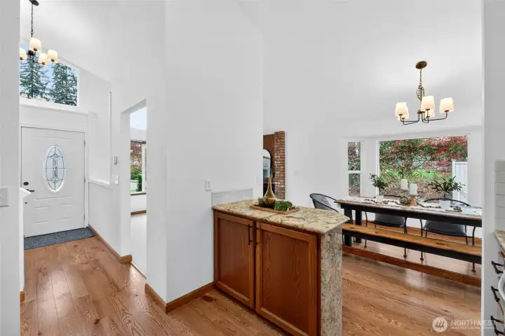 View from kitchen