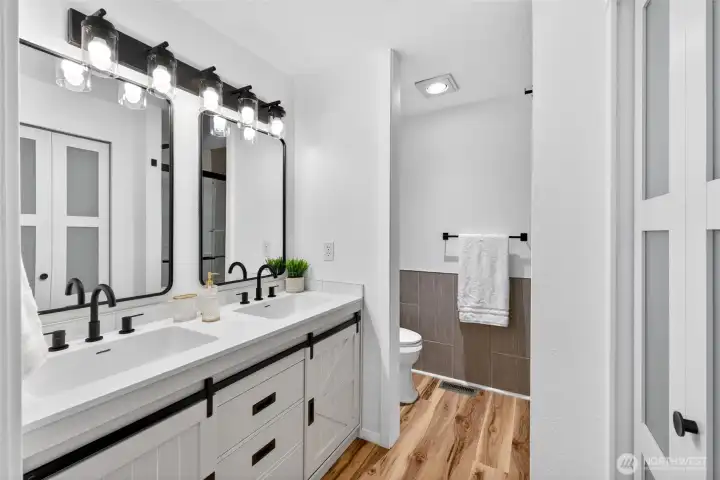 Primary bathroom double sink