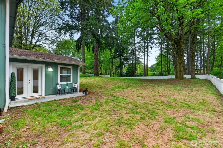 Backyard patio