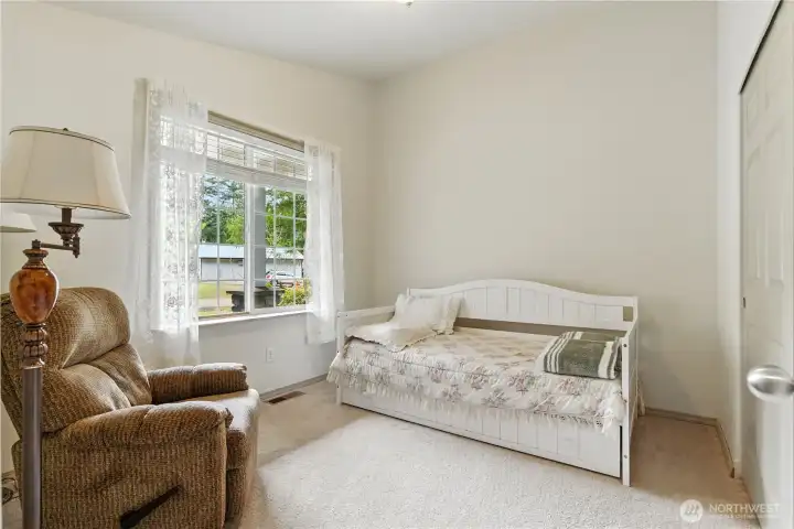 3rd bedroom physically staged