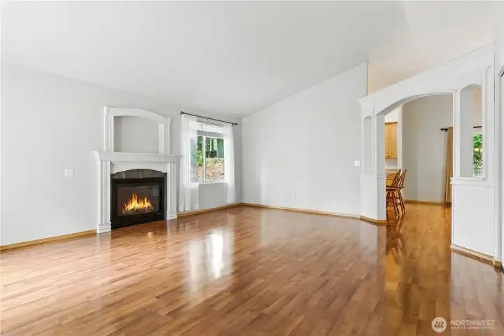 Living room not staged
