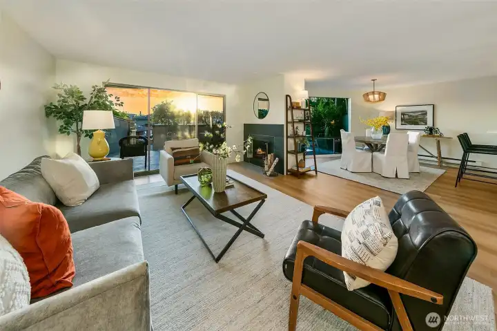 The open floor plan guarantees and abundance of light, airy-ness and views.