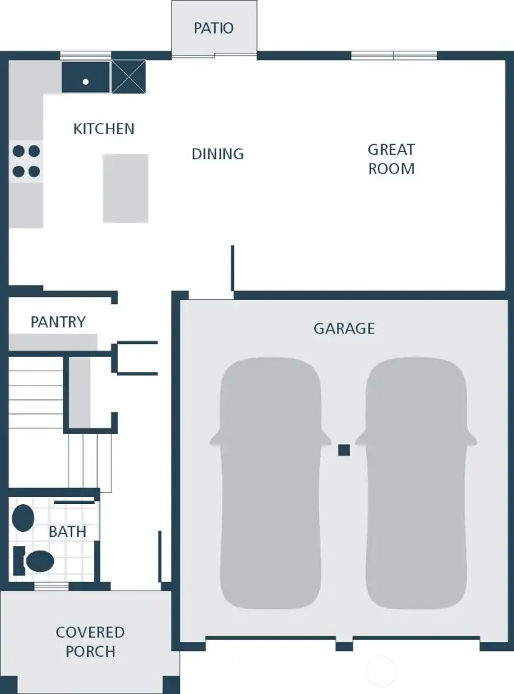 Photographs are for illustrative purposes only. Features, finishes, interior/exterior colors, landscaping and floorplan shown may vary from actual homes built