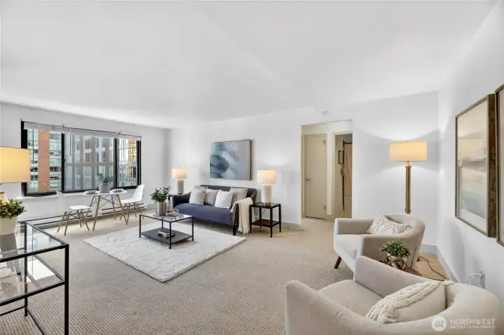 This light-filled, end unit lives large!