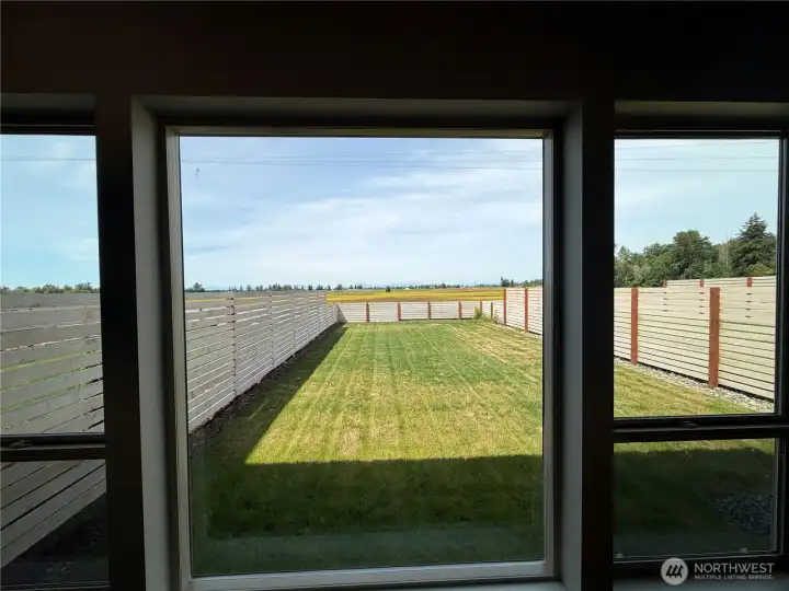 Subject property. Beautiful views of the backyard