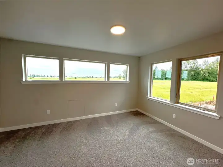 Subject property. 2nd bedroom with views