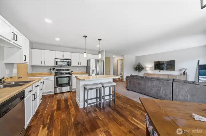Kitchen island with room for seating! Kitchen island with room for seating!