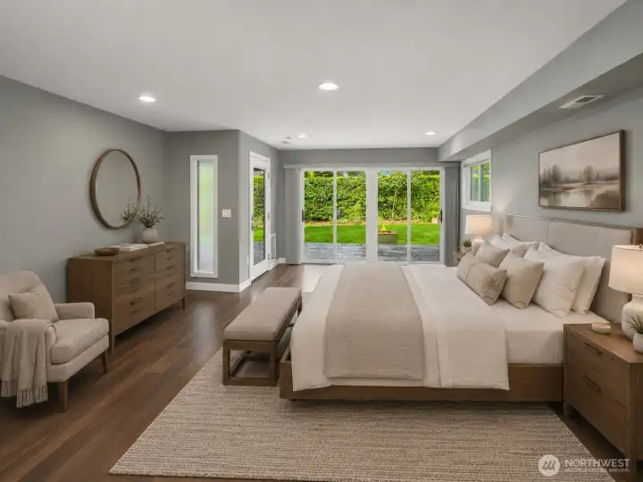 Option A for downstairs bedroom (virtually staged)