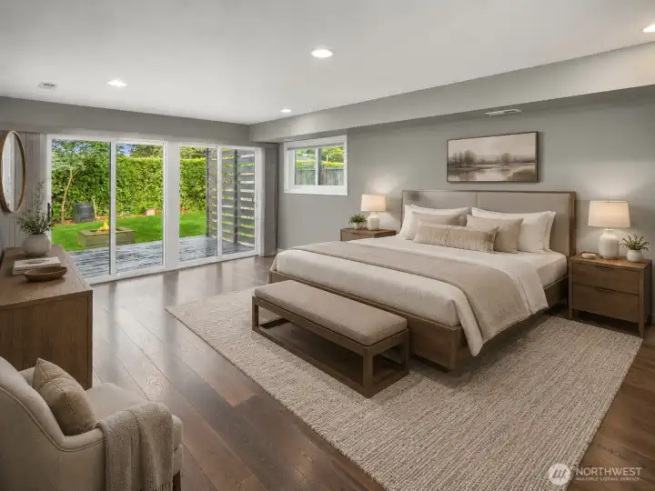 Option A for downstairs bedroom (virtually staged)
