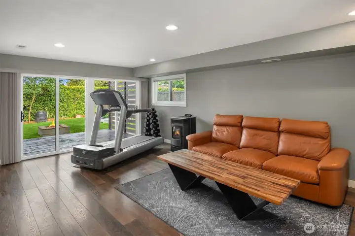 Option B for downstairs bedroom (currently used as secondary Rec Room)