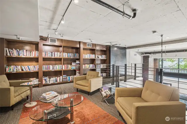 Library on 2nd floor, adjacent to conference room.