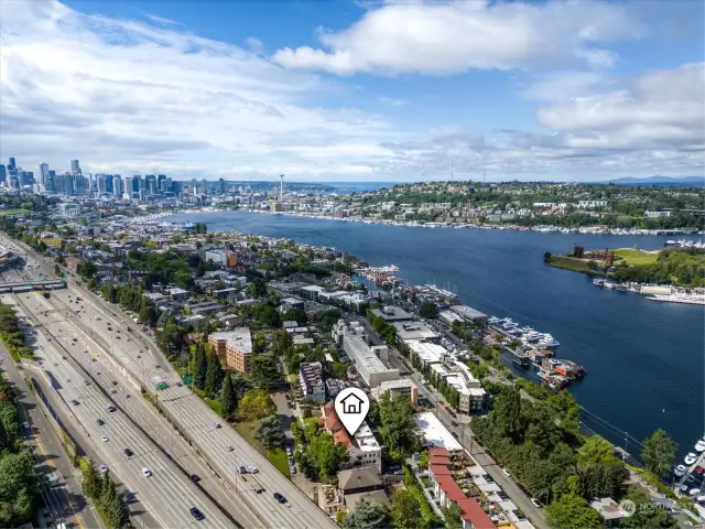 Steps away from Lake Union - don't forget to bring your paddleboard!