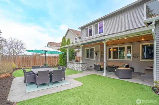 Turf backyard