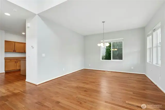 Dinning Room open to the Living Room