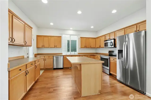 Spacious Kitchen with Island