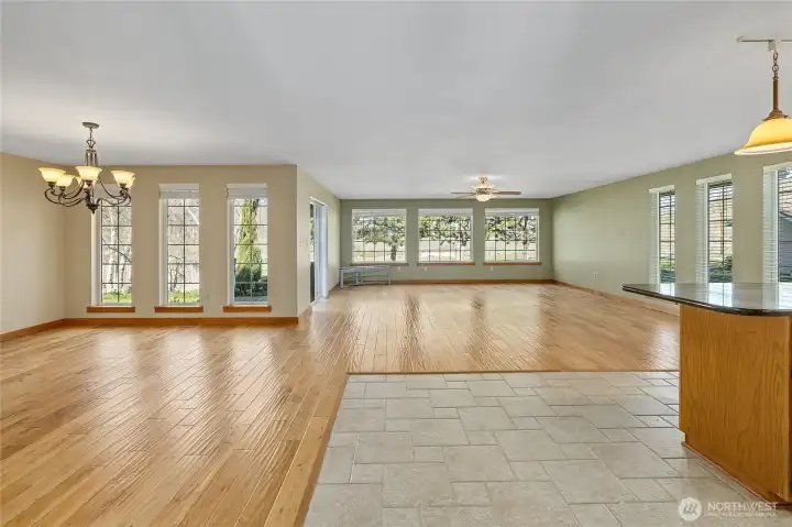 Beautiful wood floors and tile throughout the home!