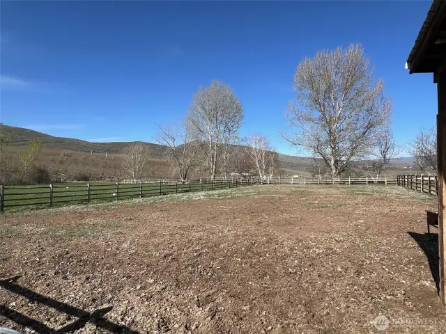 Nice level area to use for arena
