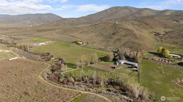 Looking toward Canyon Road and Yakima River