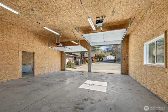 Garage/shop with side room.  Access to the pasture and shelter barns.