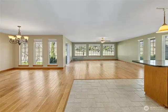 Beautiful wood floors and tile throughout the home!