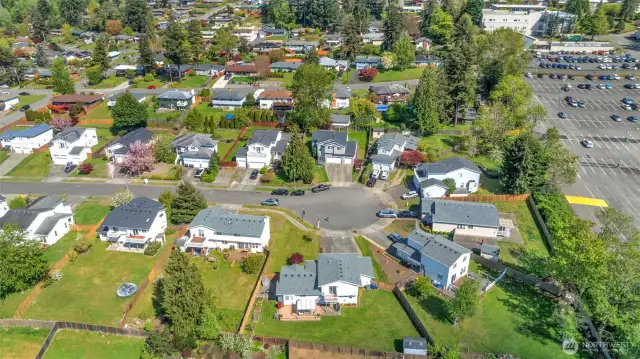 Aerial view facing east - Quick access to light rail coming in 2026
