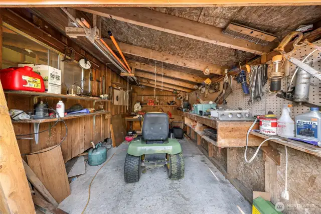 Here is another shed in the bonus building, currently used for gardening tools.