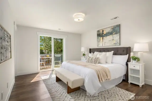 Primary Bedroom with deck