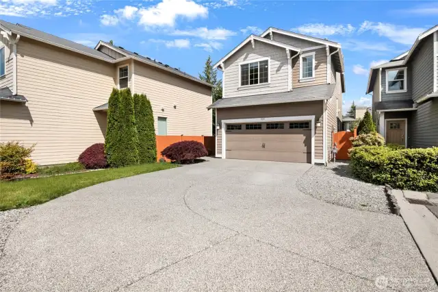 Welcome home! The over-sized driveway allows for plenty of parking.