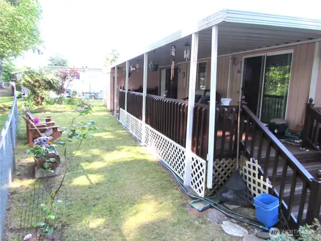 FRONT YARD HAS PLENTY OF SPACE FOR FAMILY GATHERINGS,