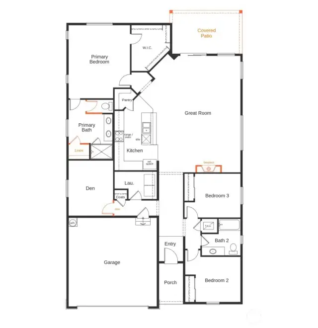 1990 Floor Plan for Lot 158