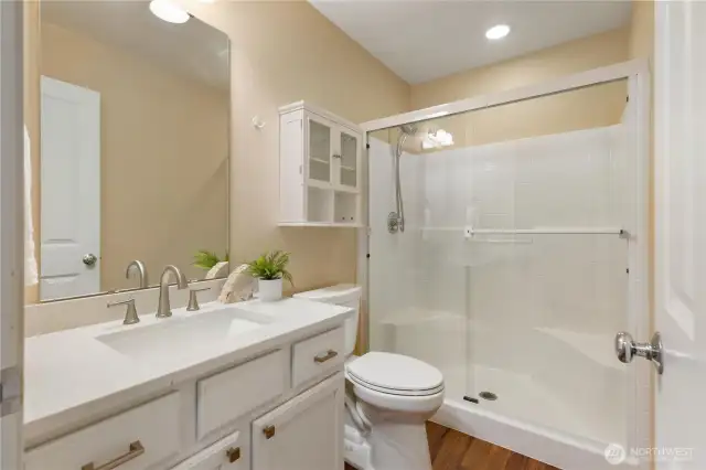 3/4 bath on the main floor
