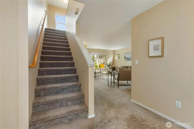 Stairs to upper level