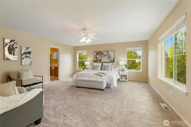Large primary bedroom