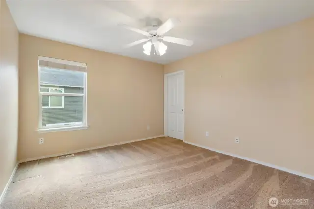 Generously sized bedroom 3 with a walk in closet