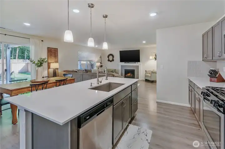 Open concept makes entertaining a breeze